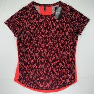 NWT Under Armour Women's UA Speedstride Printed Short Sleeve Running Shirt